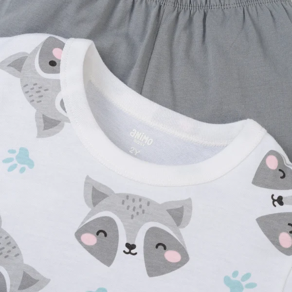 Bộ bé trai ngắn Animo Easy HN0425006 (1-4Y,Kem-vàng,TT04)