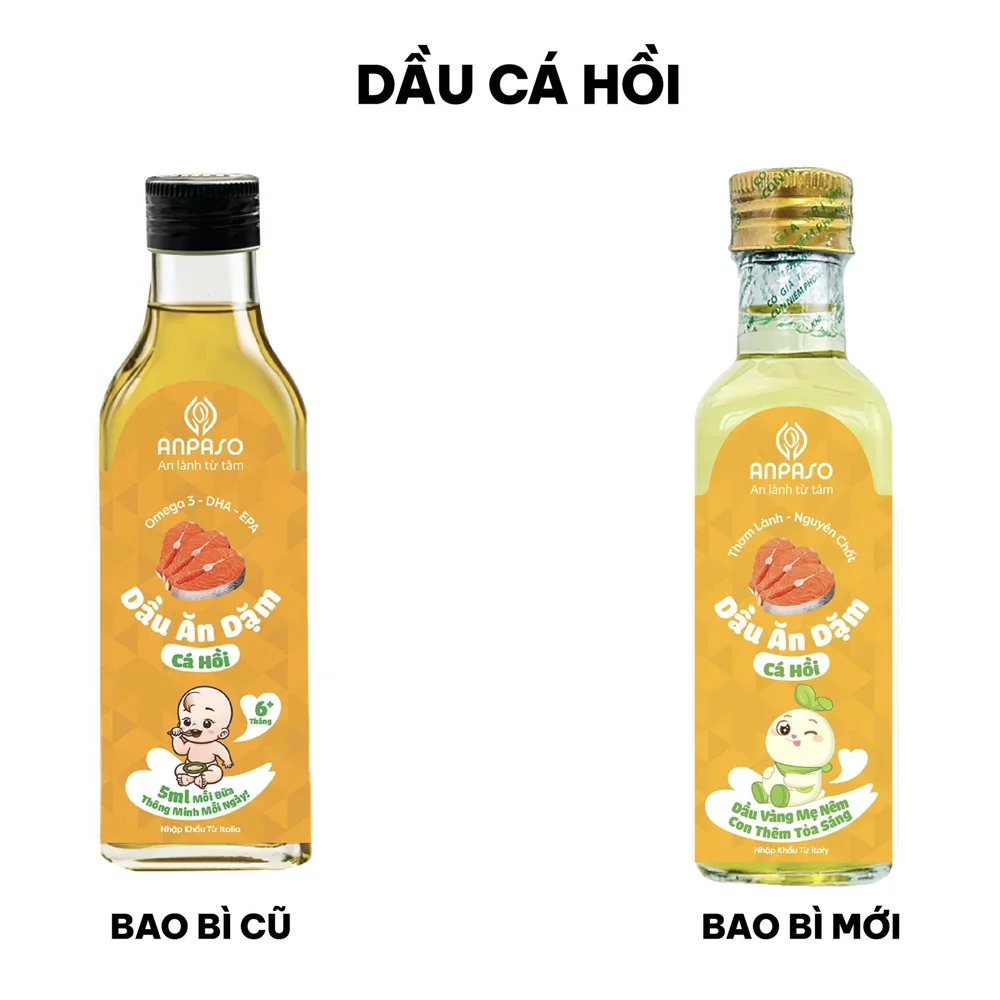Dầu ăn dặm cá hồi Anpaso 100ml