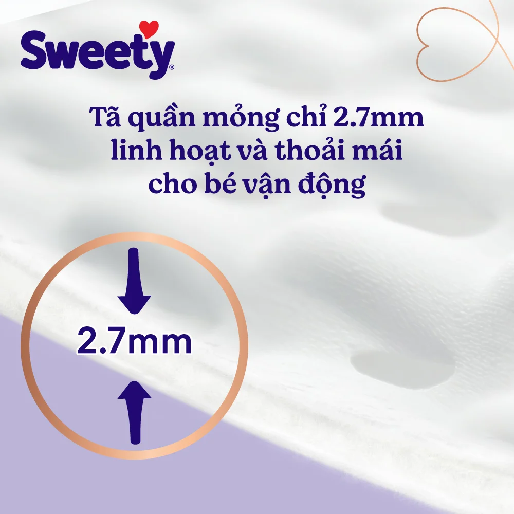Combo 4 Tã quần Sweety cỡ L 40 miếng
