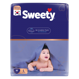 Quà tặng khi mua Combo 4 Tã quần Sweety cỡ L 40 miếng