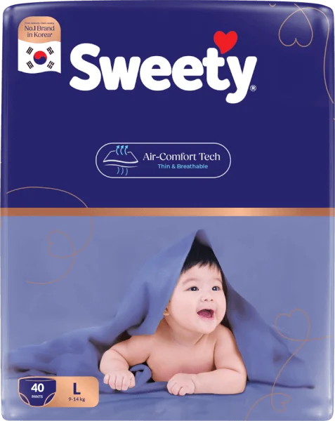 Tã quần Sweety cỡ L 40 miếng