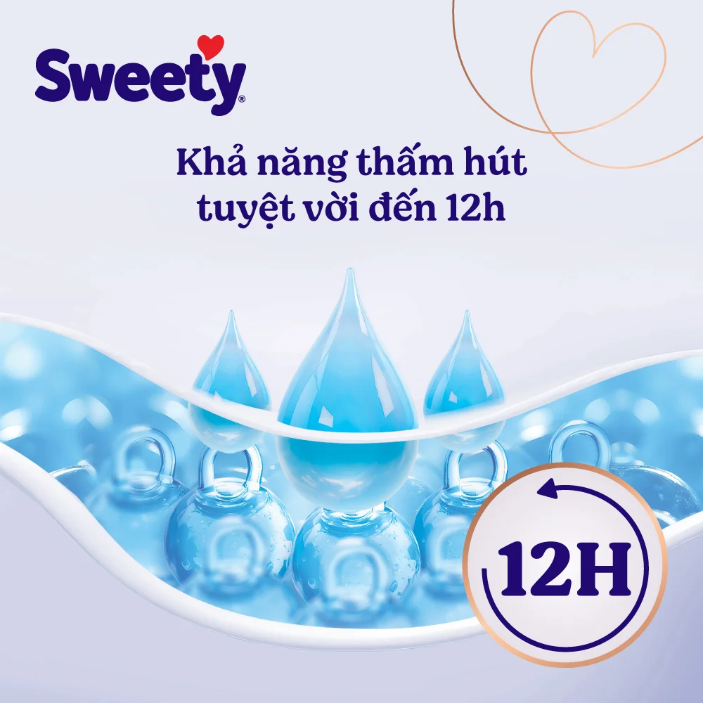 Tã quần Sweety cỡ XXL 32 miếng