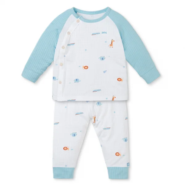 Set 2 bộ rayon chống muỗi dài Animo VD0425033 (0-24M,Dương-trắng,TT06)