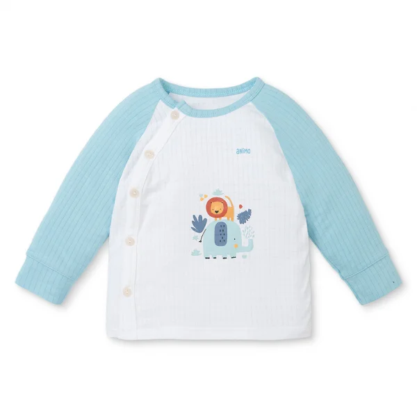 Set 2 bộ rayon chống muỗi dài Animo VD0425033 (0-24M,Dương-trắng,TT06)