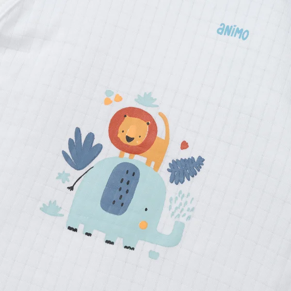 Set 2 bộ rayon chống muỗi dài Animo VD0425033 (0-24M,Dương-trắng,TT06)