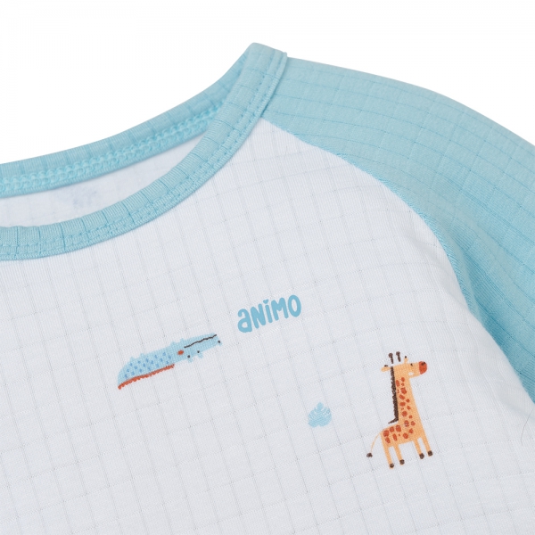 Set 2 bộ rayon chống muỗi dài Animo VD0425033 (0-24M,Dương-trắng,TT06)