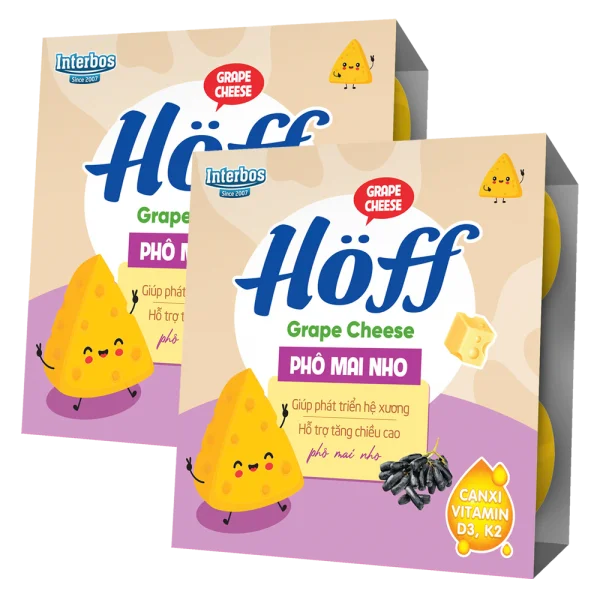 Combo 2 Phô mai nho HӦff - 55gr