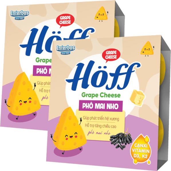 Combo 2 Phô mai nho HӦff - 55gr