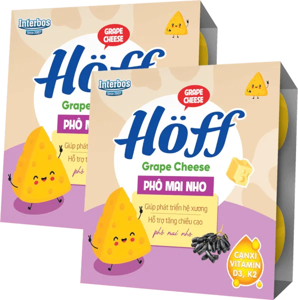 Combo 2 Phô mai nho HӦff - 55gr