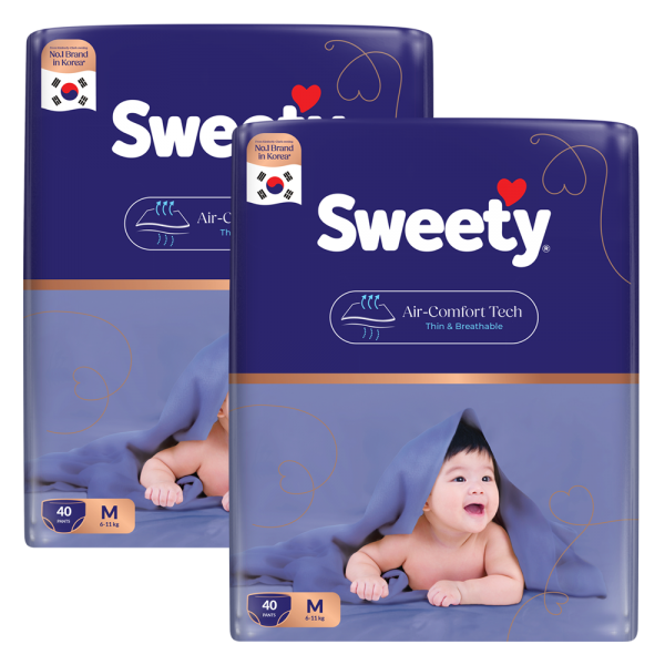 Combo 2 Tã quần Sweety cỡ M 40 miếng