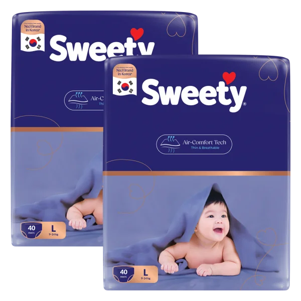 Combo 2 Tã quần Sweety cỡ L 40 miếng