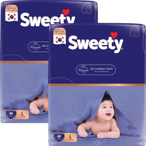 Combo 2 Tã quần Sweety cỡ L 40 miếng