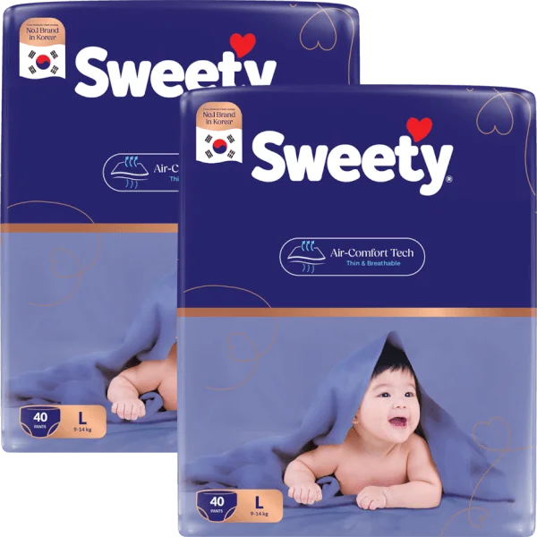 Combo 2 Tã quần Sweety cỡ L 40 miếng
