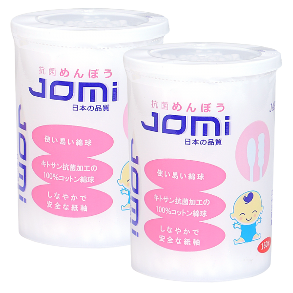 Combo 2 Tăm bông kháng khuẩn Jomi 160 que