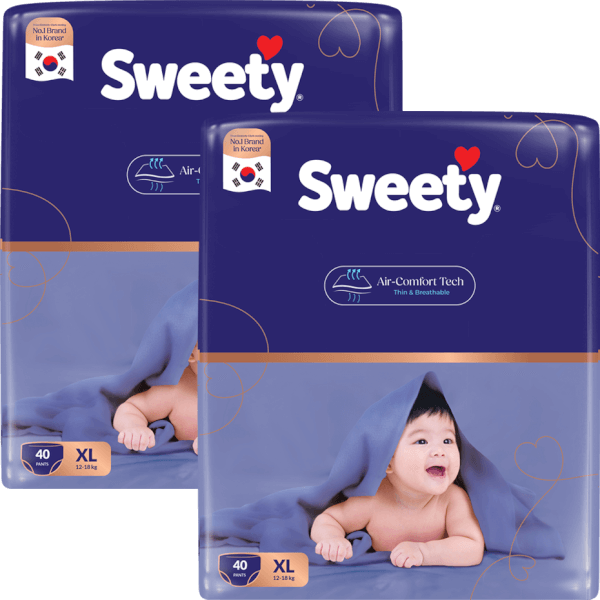 Combo 2 Tã quần Sweety cỡ XL 40 miếng