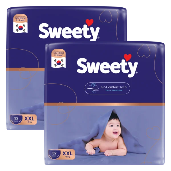 Combo 2 Tã quần Sweety cỡ XXL 32 miếng
