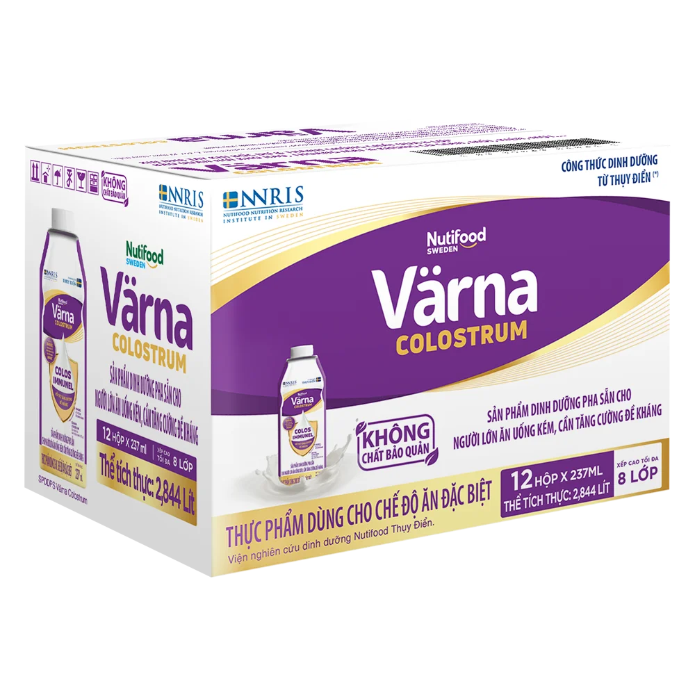 Combo 2 lốc Sữa Nutifood Varna Colostrum 237ml (lốc 6)