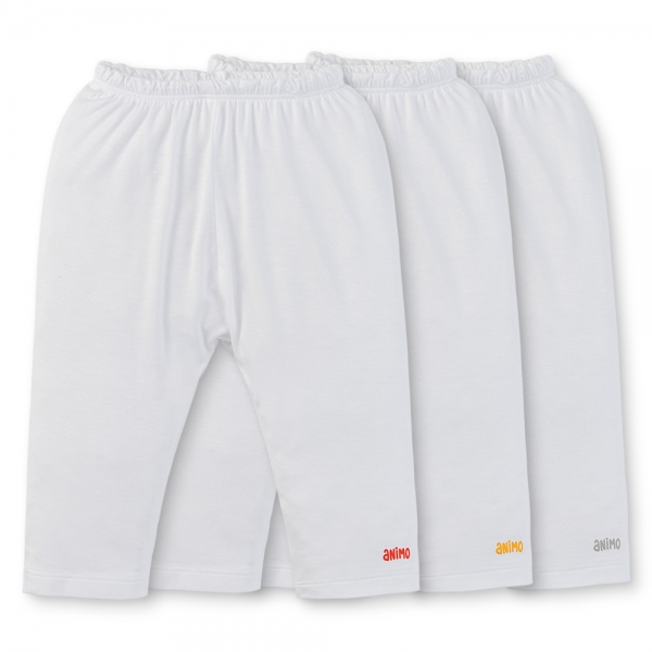 Set 3 quần sơ sinh dài Animo Easy KV0425074 (NB-9M,Trắng)