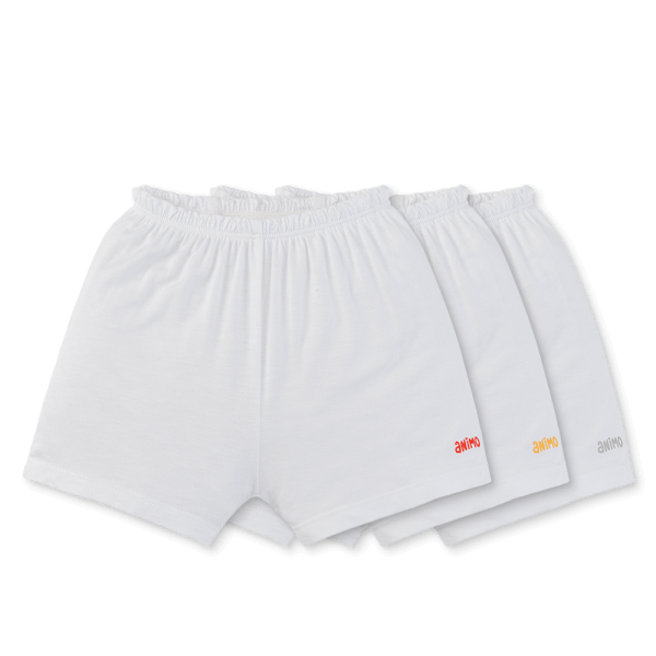 Set 3 quần sơ sinh ngắn Animo Easy KV0425073 (NB-9M,Trắng)