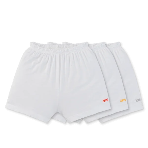 Set 3 quần sơ sinh ngắn Animo Easy KV0425073 (NB-9M,Trắng)