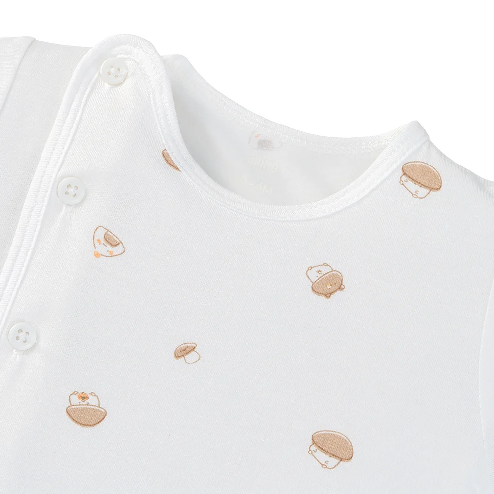 Set 2 áo sơ sinh cài chéo tay ngắn Animo Easy HN0125003 (NB-9M,Trắng,NN05)