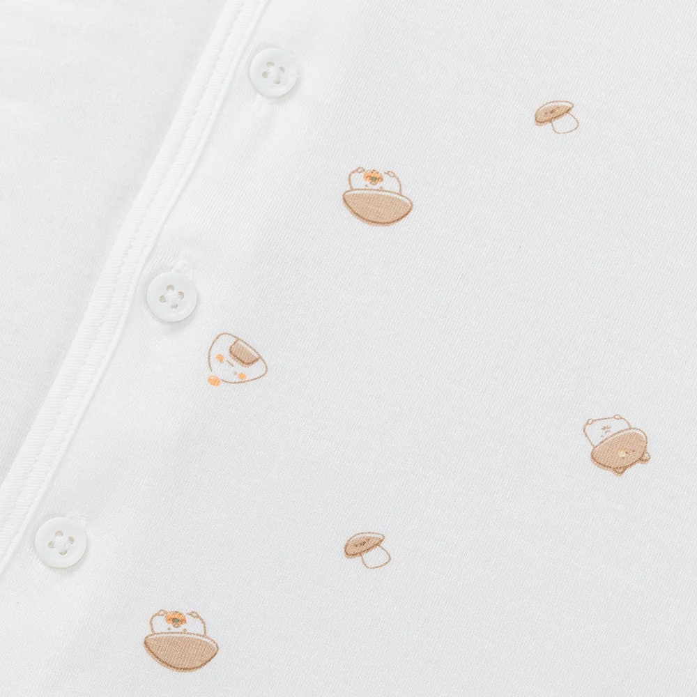 Set 2 áo sơ sinh cài chéo tay ngắn Animo Easy HN0125003 (NB-9M,Trắng,NN05)