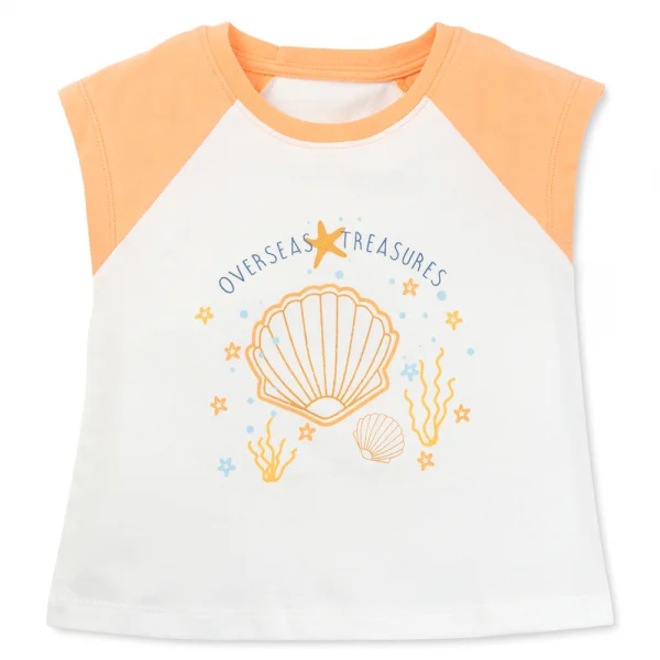 Bộ bé gái áo tay ngắn quần ngắn aloha Animo (1-6Y) TX0425070