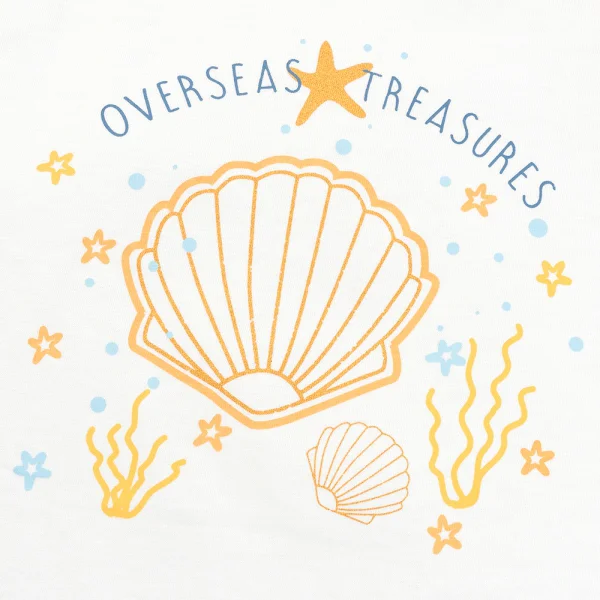 Bộ bé gái áo tay ngắn quần ngắn aloha Animo (1-6Y) TX0425070