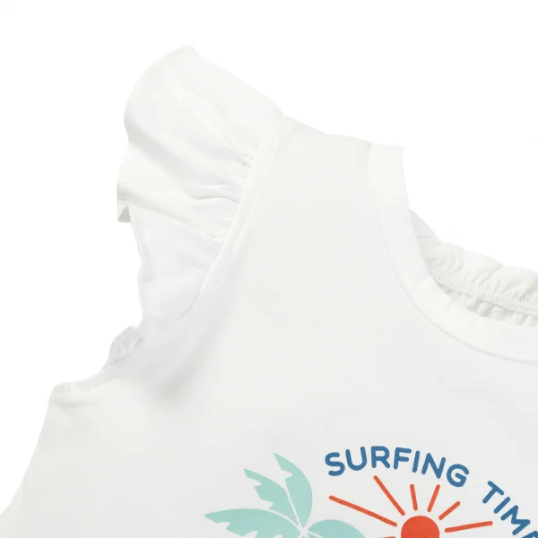 Bộ bé gái ngắn Bst Aloha Animo TX0425069 (1-6Y,Trắng-be,TT02)