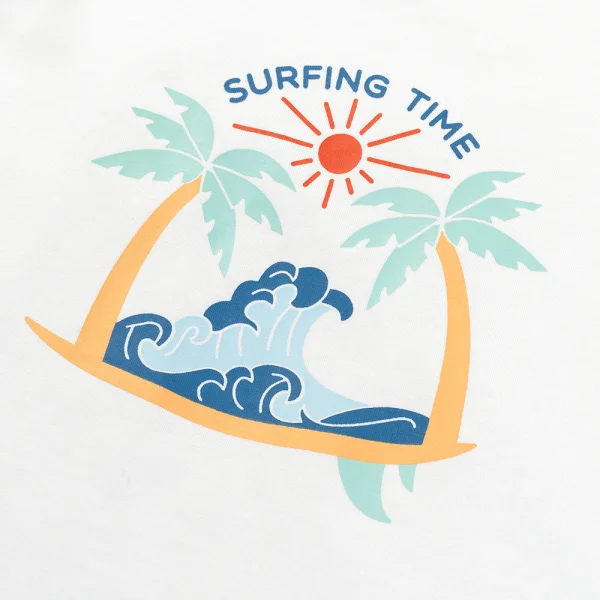 Bộ bé gái ngắn Bst Aloha Animo TX0425069 (1-6Y,Trắng-be,TT02)