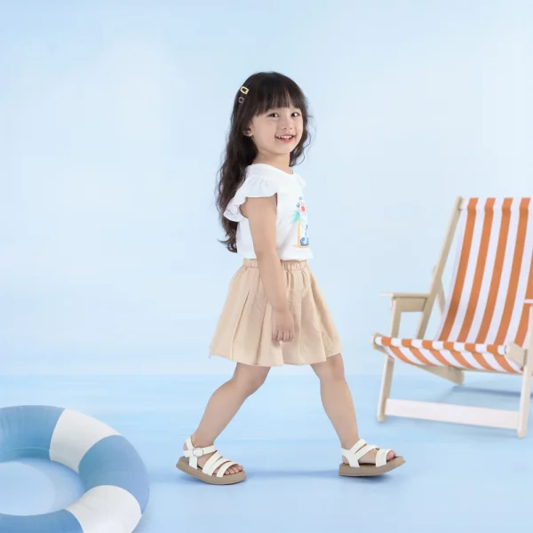 Bộ bé gái ngắn Bst Aloha Animo TX0425069 (1-6Y,Trắng-be,TT02)