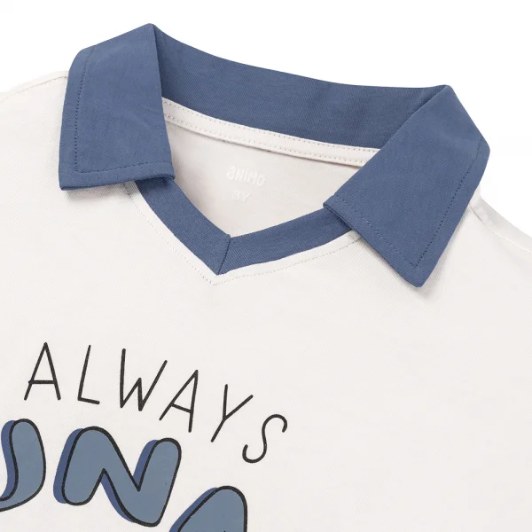 Bộ bé trai áo tay ngắn quần ngắn aloha Animo (1-6Y) HN0625004