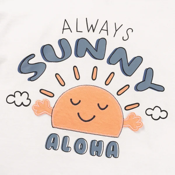 Bộ bé trai áo tay ngắn quần ngắn aloha Animo (1-6Y) HN0625004