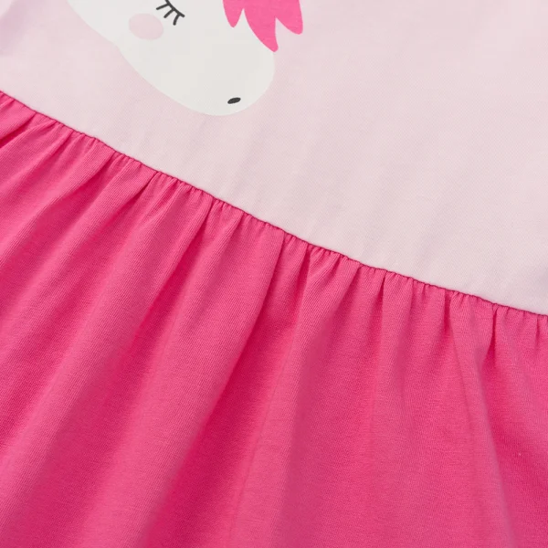 Đầm bé gái Animo Easy LU0525034 (1-4Y,Hồng-tím,TT02)