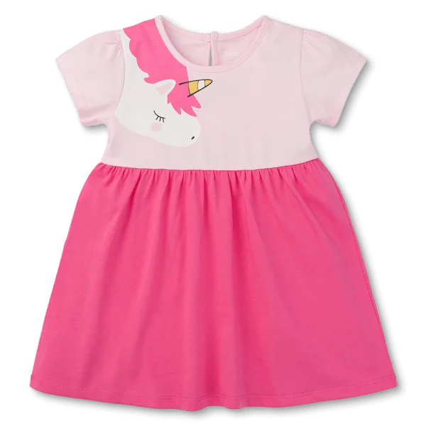 Đầm bé gái Animo Easy LU0525034 (1-4Y,Hồng-tím,TT02)