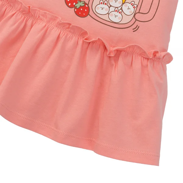 Đầm bé gái Animo Easy LU0525033 (1-4Y,Hồng đào,TT02)