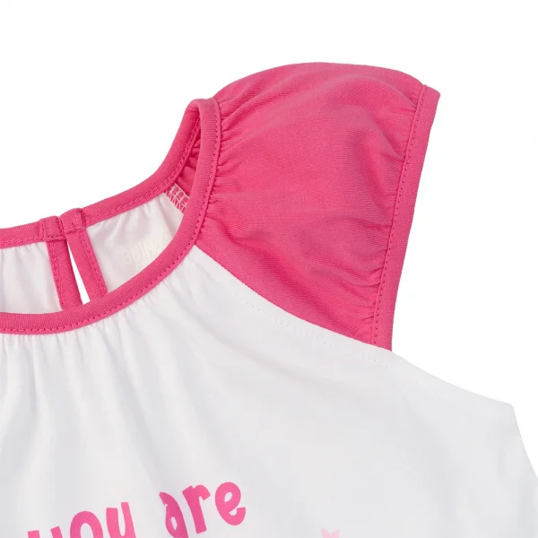 Đầm bé gái Animo Easy LU0525032 (1-4Y,Trắng-tím,TT02)