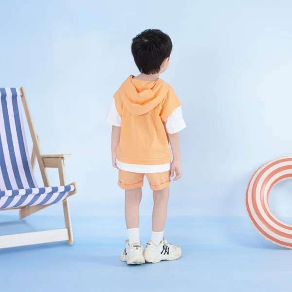 Bộ bé trai ngắn có nón Bst Aloha Animo HN0625008 (1-6Y,Cam,TT02)