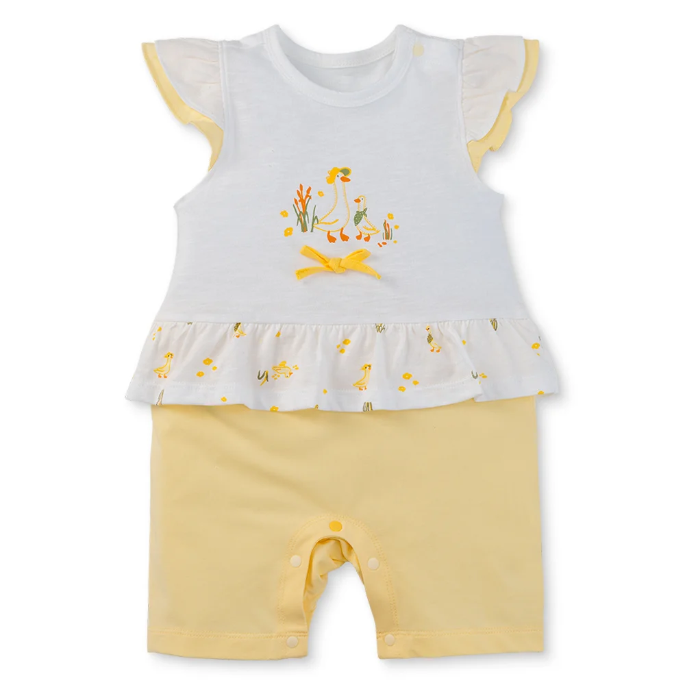 Bodysuit bé gái đùi Animo VD0525004 (0-3M,Vàng,NN01)