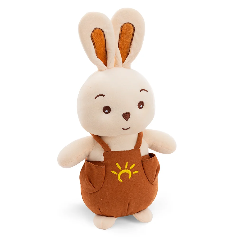 Thú bông thỏ mặc yếm nâu dễ thương Animo C503 (TĐ)
