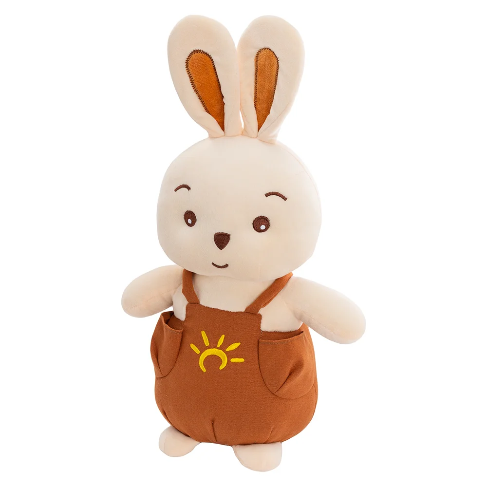 Thú bông thỏ mặc yếm nâu dễ thương Animo C503 (TĐ)