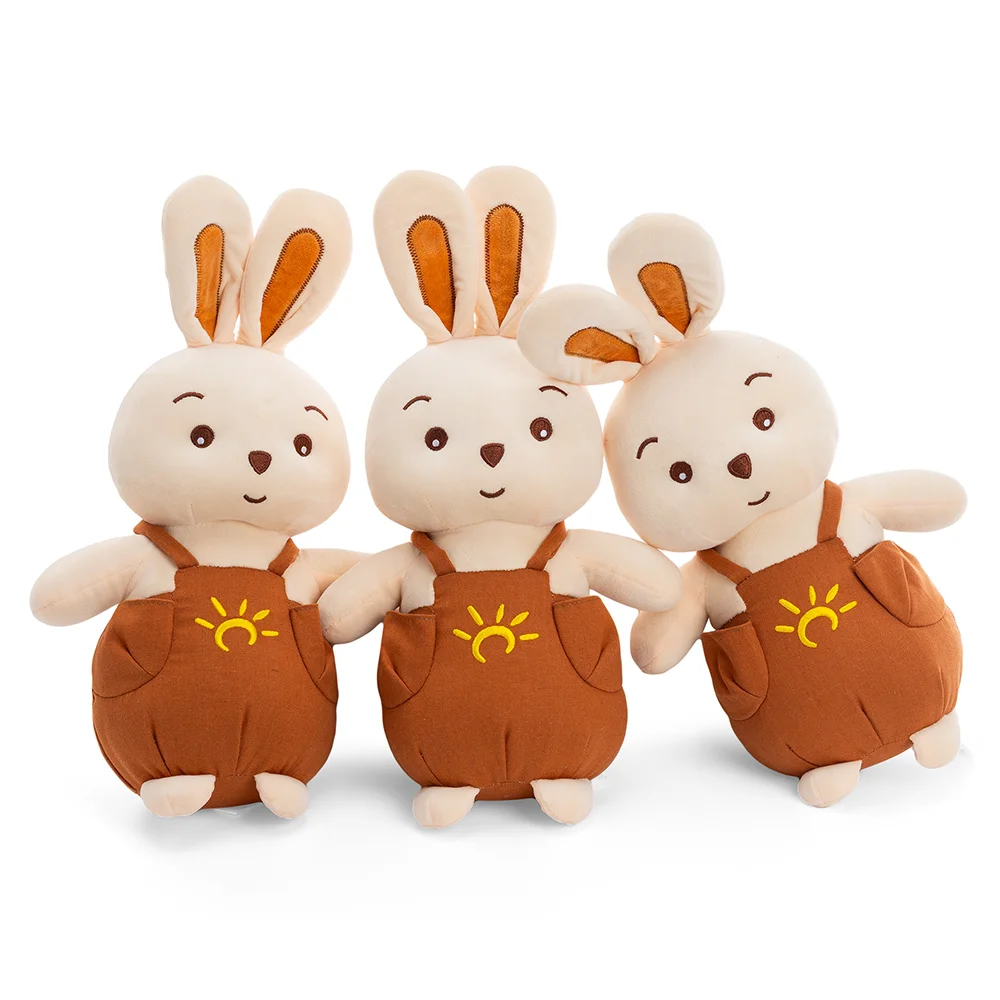 Thú bông thỏ mặc yếm nâu dễ thương Animo C503 (TĐ)
