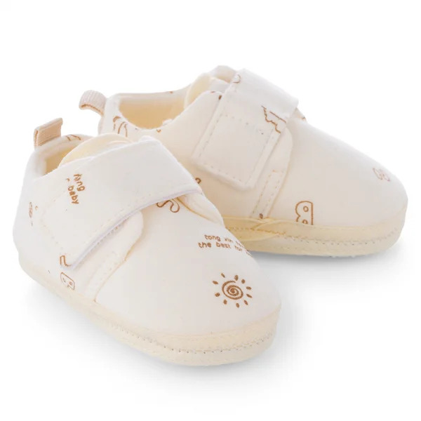 Giày sơ sinh thấp cổ TT Animo A2501_MN009 (9,Kem)