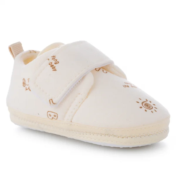 Giày sơ sinh thấp cổ TT Animo A2501_MN009 (9,Kem)