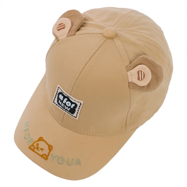 Nón bé trai lớn 3-6Y lưỡi trai Animo A2503_MN013 (52cm,Màu be đậm)