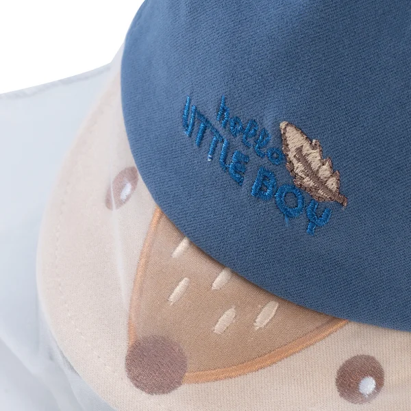 Nón lưỡi trai khăn voan bé trai 0-12M Animo A2503_MN009 (46cm,Xanh)