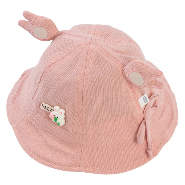 Nón em bé gái 0-12M vành tròn Animo A2503_MN007 (46cm,Hồng)