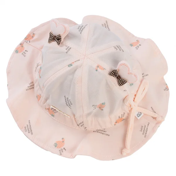 Nón em bé gái 0-12M vành tròn Animo A2503_MN006 (44cm,Hồng)