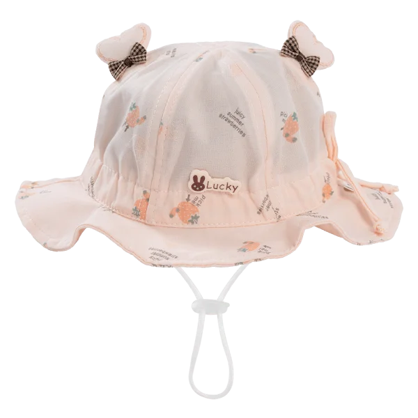 Nón em bé gái 0-12M vành tròn Animo A2503_MN006 (44cm,Hồng)