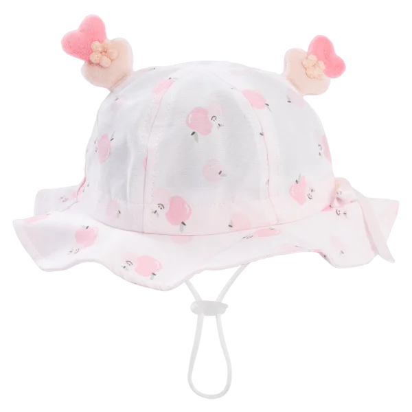 Nón em bé gái 0-12M vành tròn Animo A2503_MN004 (44cm,Hồng nhạt)